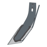 Front Swept Liquid Fertilizer Knife 1/2"x16" w/ Full Chrome Insert and Tube Protector (1/8" Stainless Pipe Open End at Bottom)