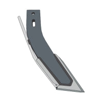 Front Swept Liquid Fertilizer Knife 1/2"x16" w/ Full Chrome Insert and Tube Protector (1/8" Stainless Pipe)