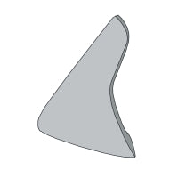 Chromium Carbide Weldon Plow Share 4" Nose Left Hand