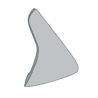 Chromium Carbide Weldon Plow Share 4" Nose Right Hand