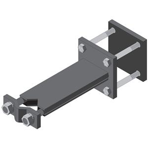 SpacerClamp (10") 2-1/4"Dia to 7"x7"