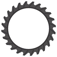 14"x20" Cast Ductile Steel Roller Ring