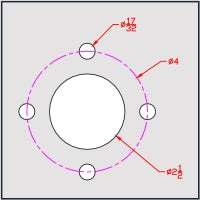 BT12 4"X2-1/2"X4@17/32"