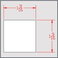 1-1/2" Sq. Axle Cut to 1-9/16"