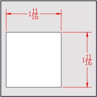 1-5/8" Sq. Axle Cut to 1-11/16"