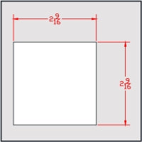 2-1/2" Sq. Axle Cut to 2-9/16"