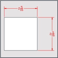 2-1/4" Sq. Axle Cut to 2-5/16"