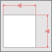 2-3/4" Sq. Axle Cut to 2-13/16"