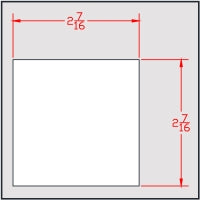 2-3/8" Sq. Axle Cut to 2-7/16"