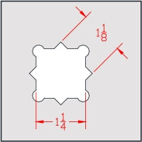 Allis Chalmers 1-1/8"x1-1/4" Sq. Combo